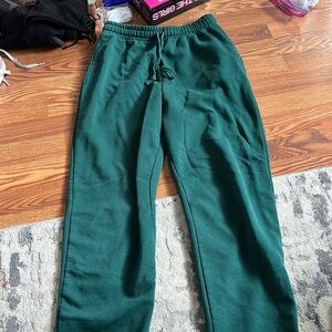 WOMENS GREEN ZARA SWEATS SIZE SMALL